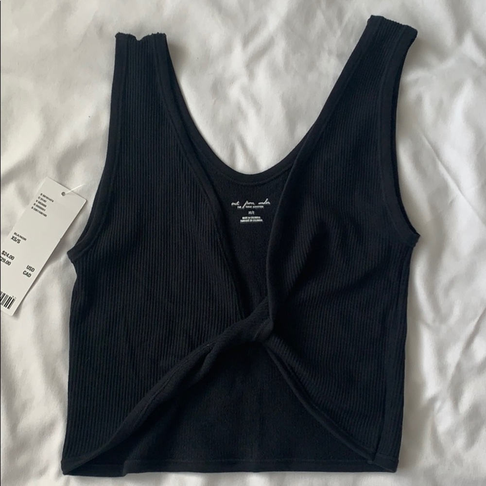 Urban outfitters seamless front twist tank top